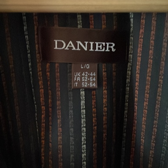 DANIER Leather/Suede Jacket size L Brown MENS - Picture 2 of 3